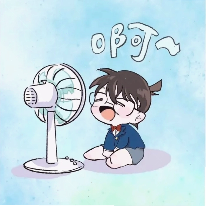 Conan chibi trong trang phục thám tử quen thuộc