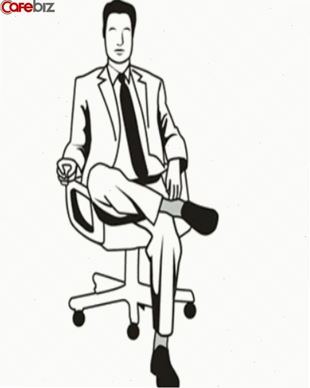 Đàn ông ngồi rung chân thường biểu thị sự bồn chồn và thiếu kiên nhẫn