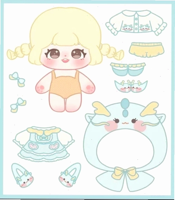 Đồ chơi búp bê giấy anime chibi