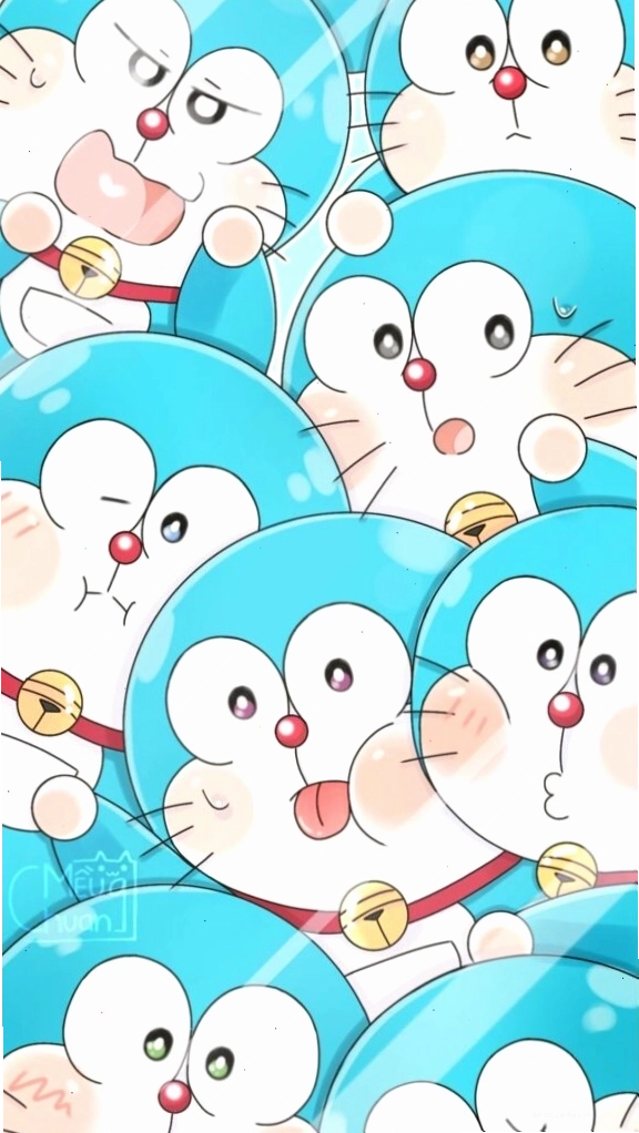 Đội quân Doraemon xanh biếc, hình nền năng động