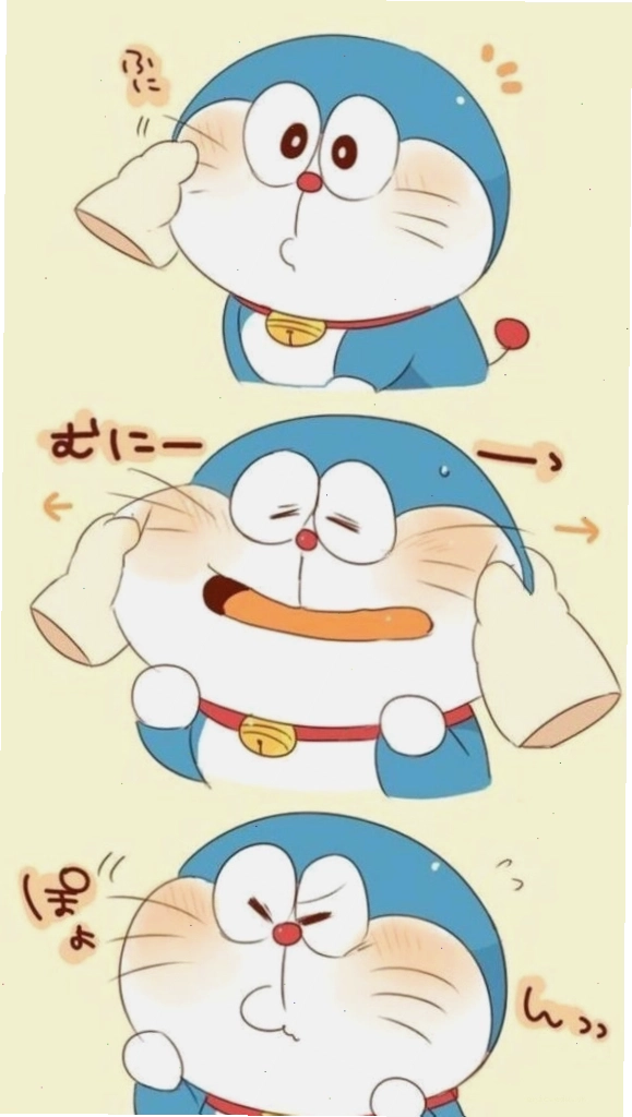 Doraemon đáng yêu với đôi má bánh bao, hình nền điện thoại độ nét cao