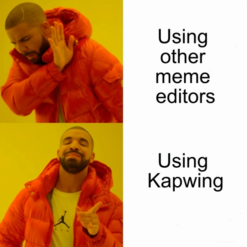 Giao diện của một Drake meme generator trực tuyến