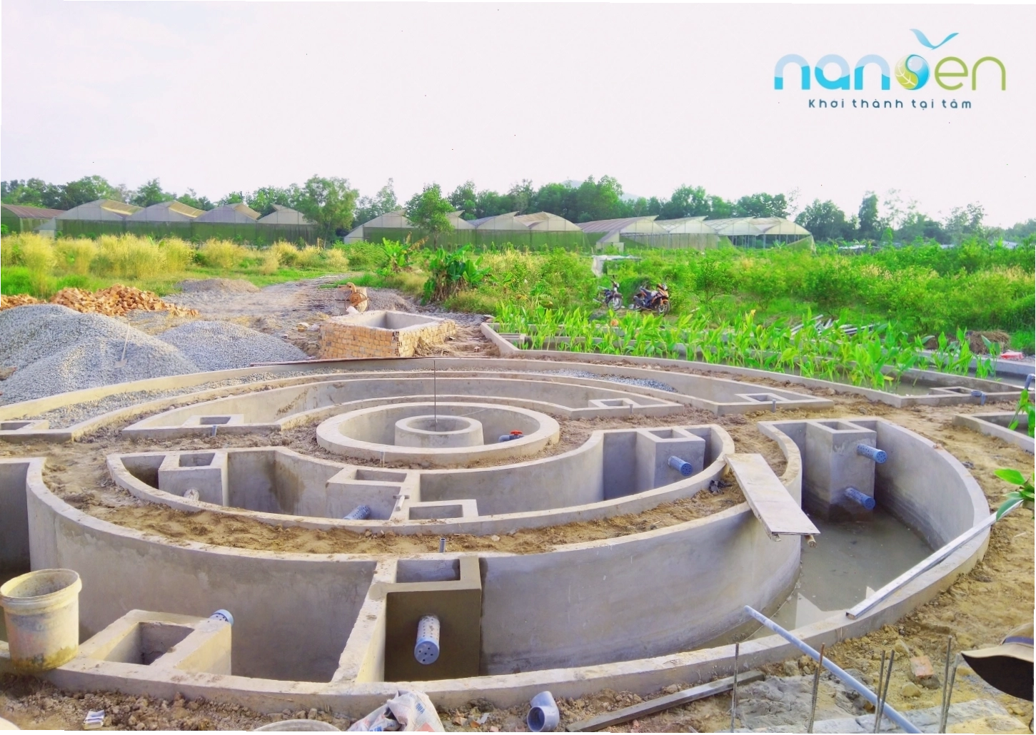 Hệ thống XLNT công nghệ Wetland do Nanoen thiết kế và xây dựng tại Công ty Cổ Phần Nông Trại Sinh Thái - Phú Quốc, Kiên Giang