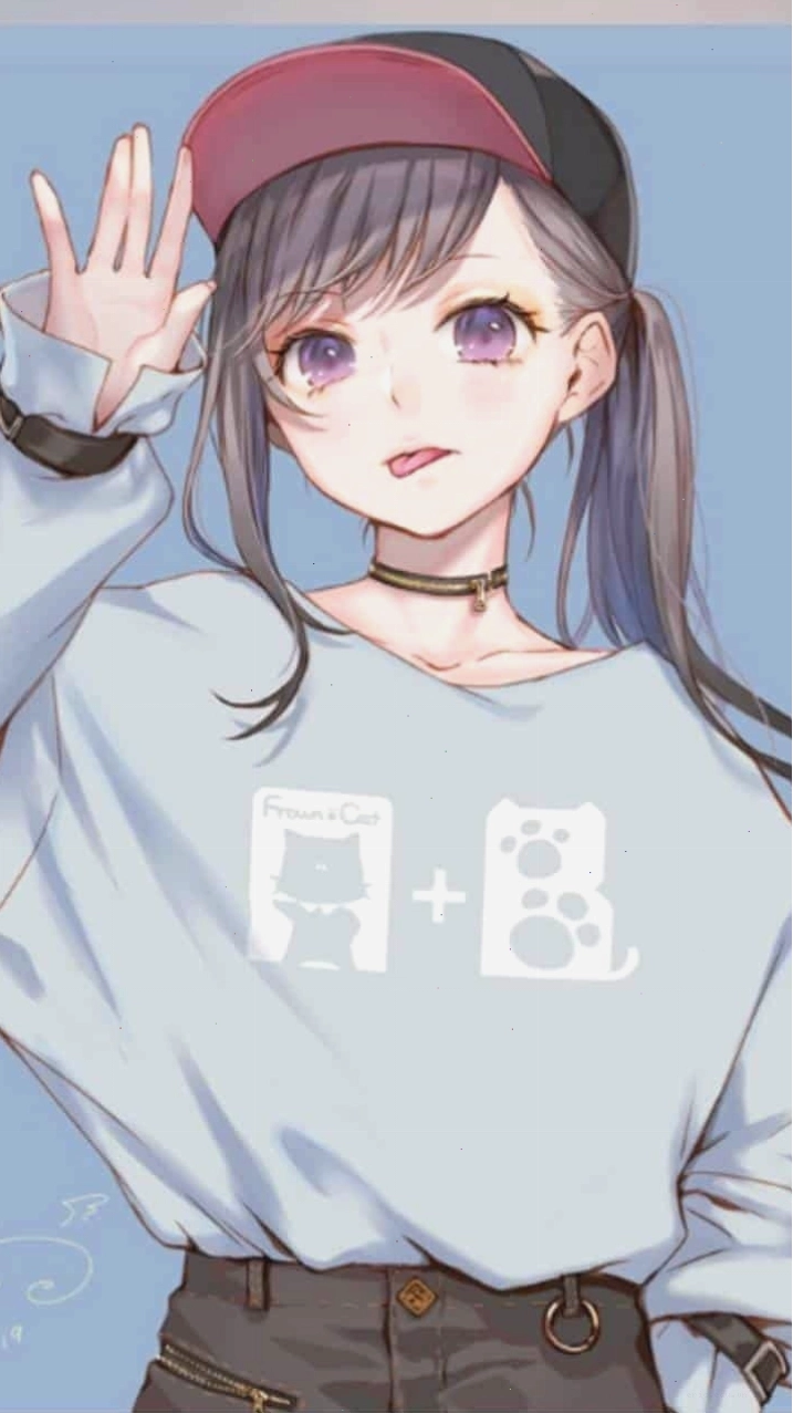 Hình ảnh anime nữ ngầu dễ thương đáng yêu