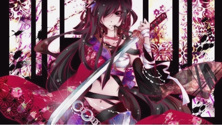 Hình ảnh anime sát thủ máu lạnh với vũ khí và trang phục tối màu