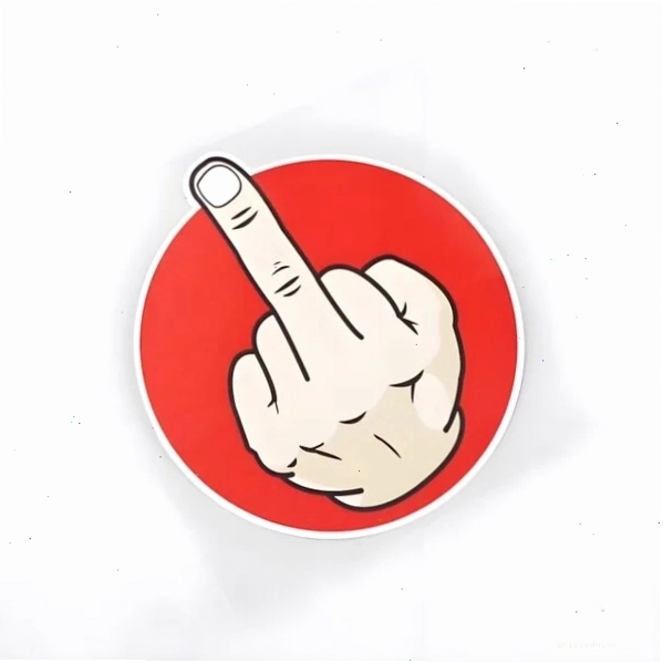 Hình ảnh giơ ngón giữa meme độc đáo