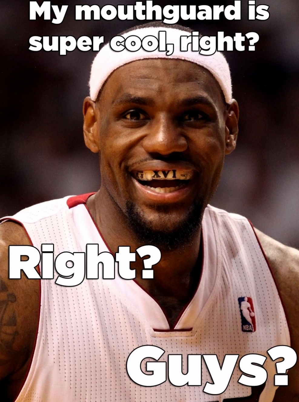 Hình ảnh LeBron James với biểu cảm hài hước trong meme