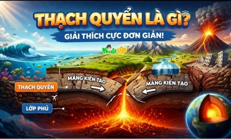 Hình ảnh minh họa khái niệm thạch quyển là gì và cấu tạo của nó