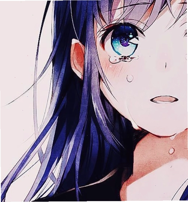 Hình ảnh nữ anime buồn khóc đầy tuyệt vọng