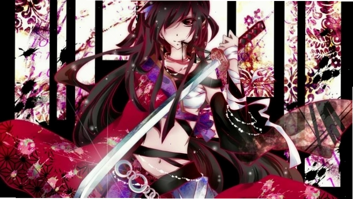Hình anime sát thủ với tông màu lạnh và biểu cảm nghiêm nghị