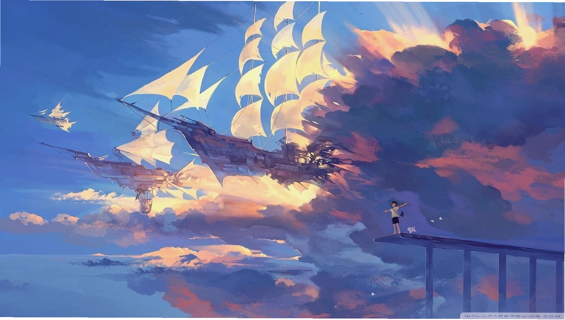 Hình nền anime 4K cảnh quan thiên nhiên