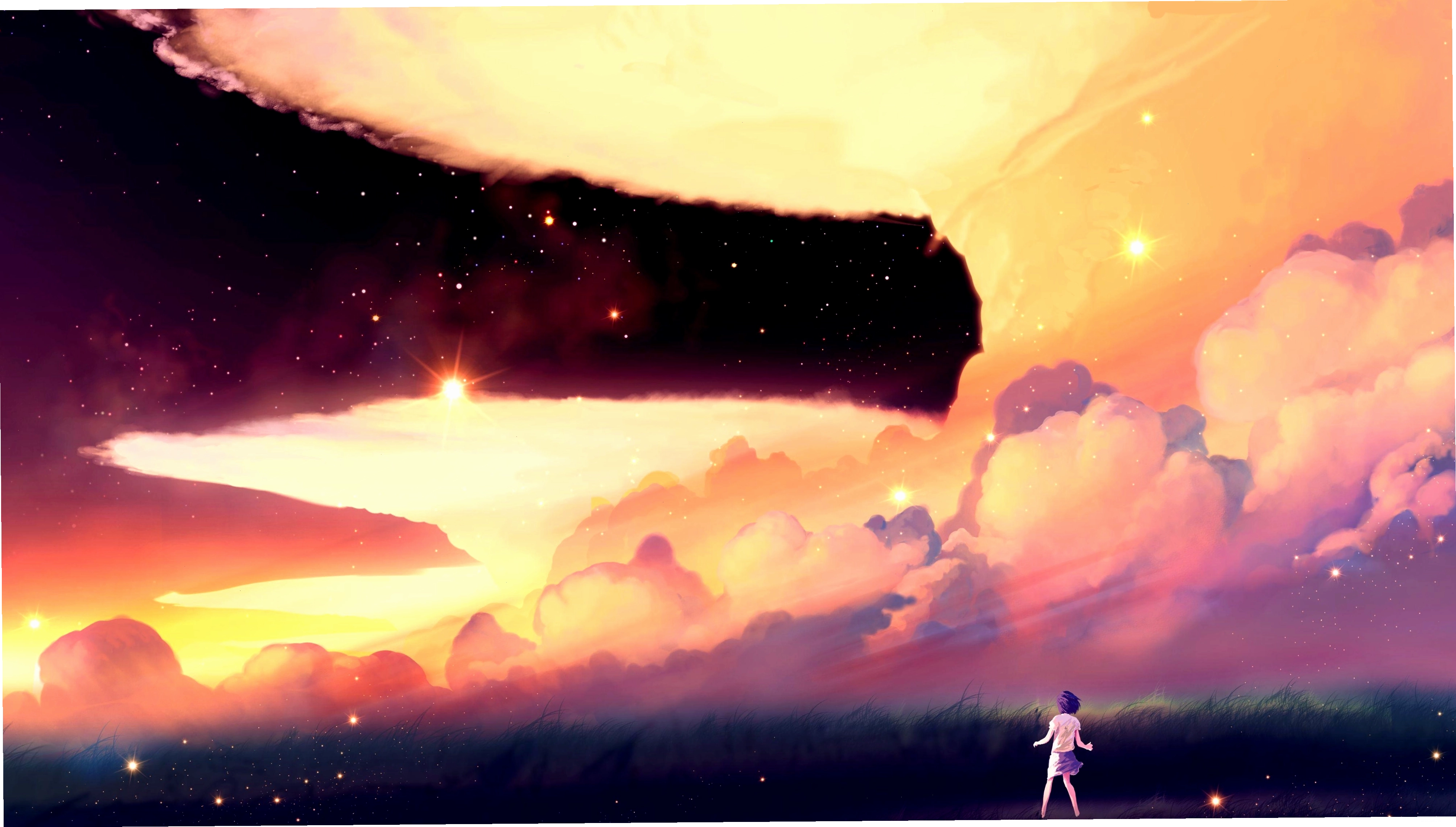 Hình nền anime 4K phong cảnh