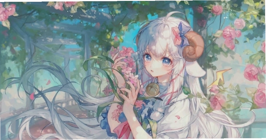 Hình nền anime dễ thương nhân vật nữ chibi vui đùa