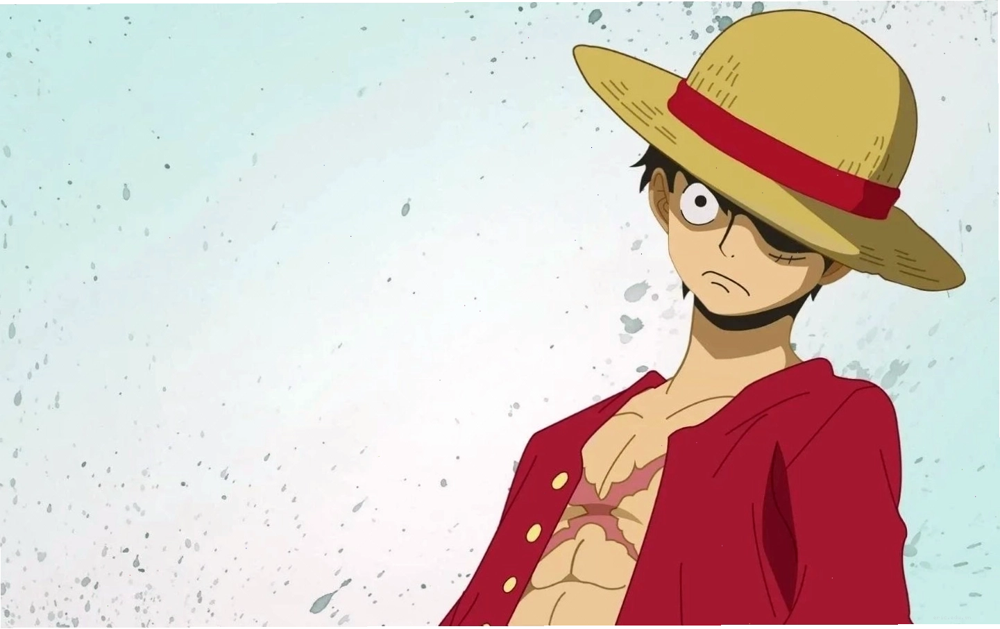 Hình nền anime Luffy nghiêm túc trong trận chiến