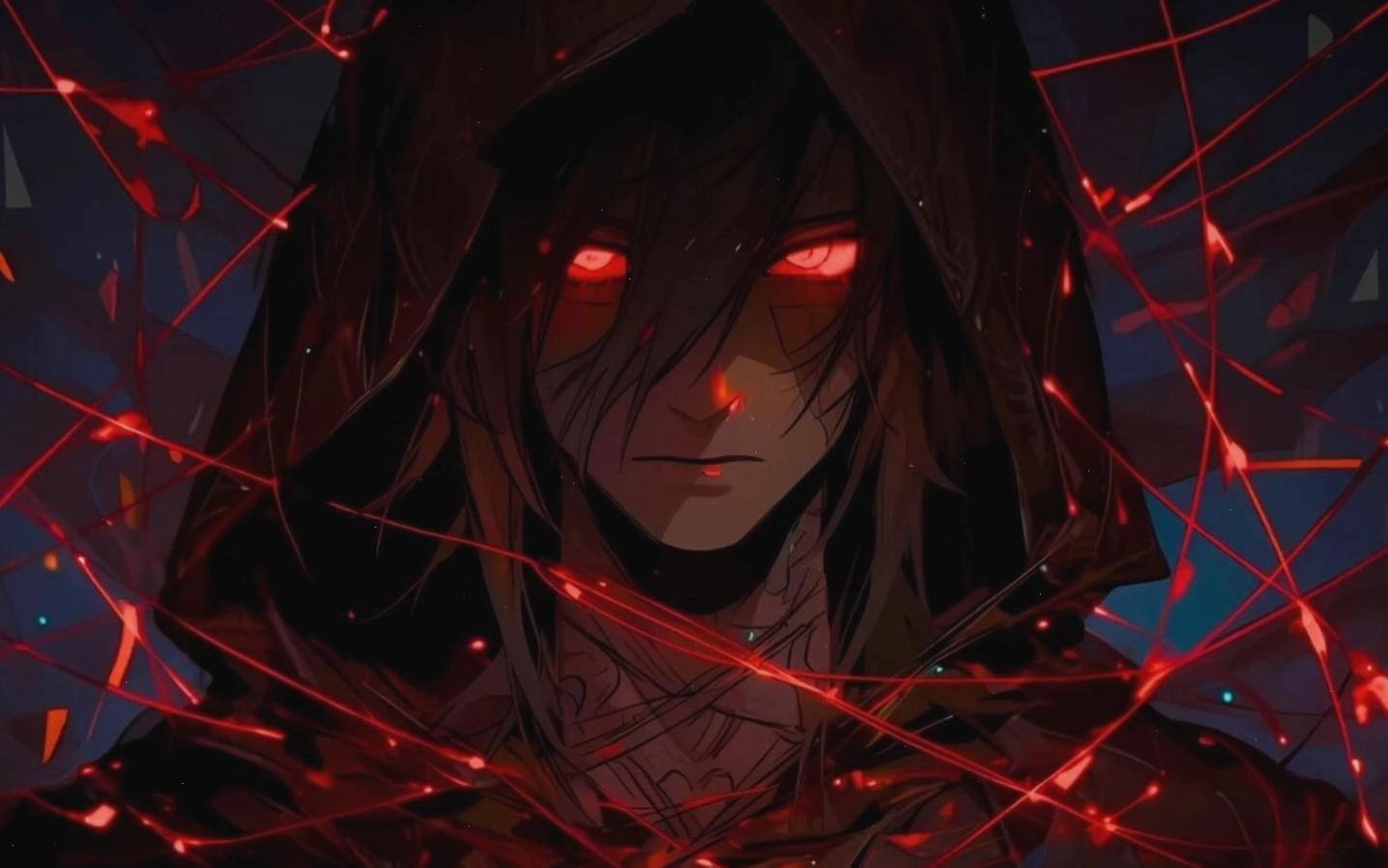 Hình nền anime ma mị với đôi mắt bí ẩn