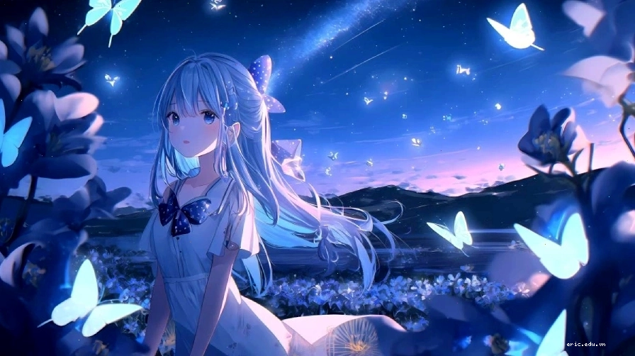 Hình nền anime nam với phong cách hiện đại và hiệu ứng neon