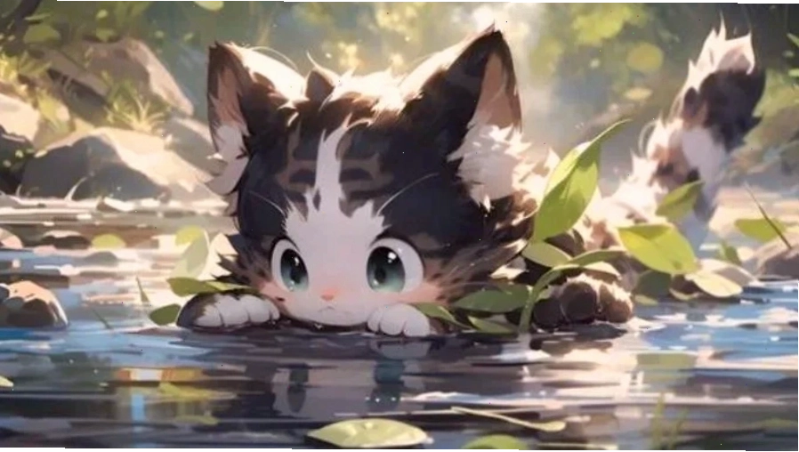 Hình nền anime nữ cute dễ thương phiên bản chibi