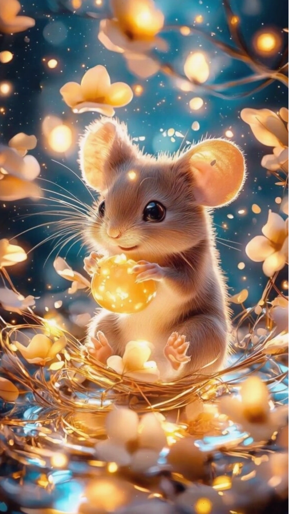 Hình nền điện thoại tuổi Dậu lấp lánh ánh vàng