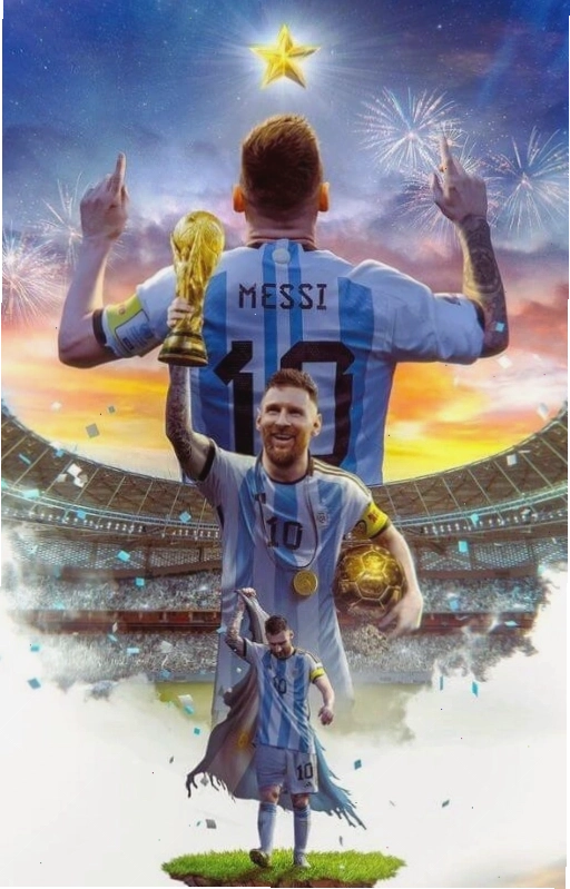 Hình nền Leo Messi 4K ăn mừng bàn thắng