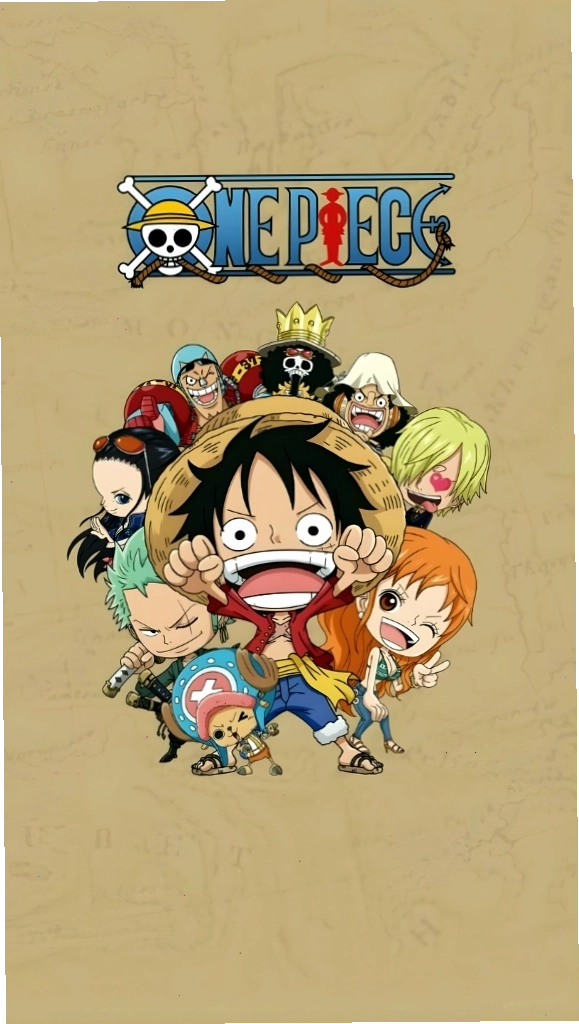 Hình nền Luffy phiên bản chibi đáng yêu