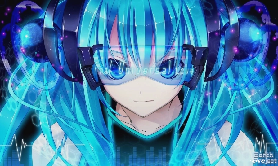 Hình nền máy tính Anime 3D phong cách chibi đáng yêu