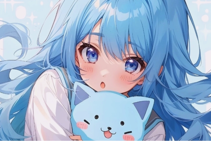 Hình nền máy tính anime nữ 4K với bối cảnh thiên nhiên hùng vĩ