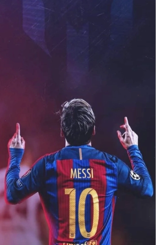 Hình nền Messi 4K trong màu áo Barcelona