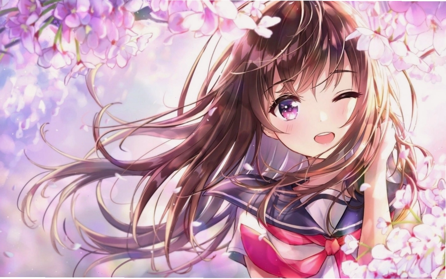 Hình nền nhân vật anime nữ cực đáng yêu