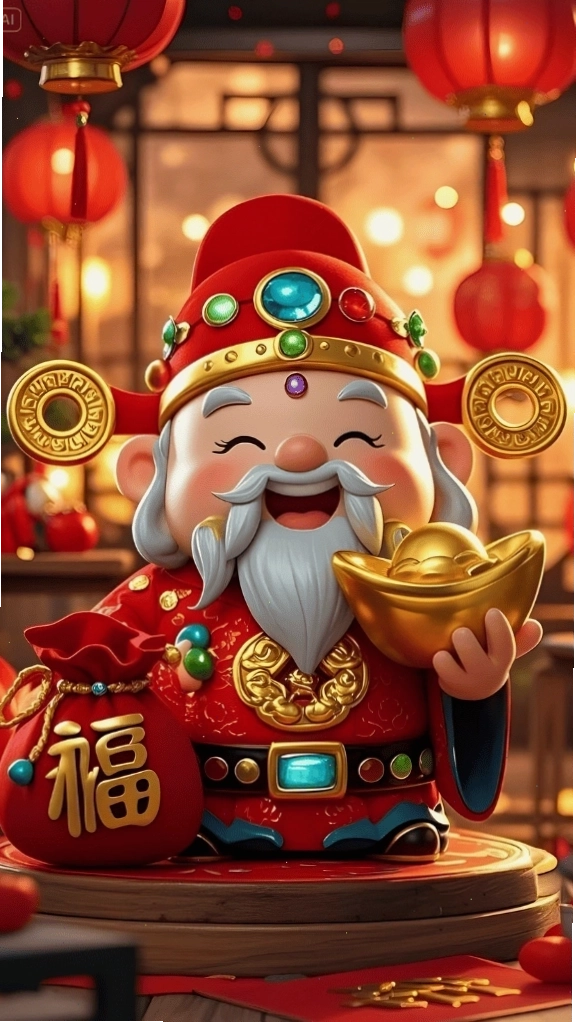 Hình nền Ông Thần Tài full HD cho màn hình máy tính