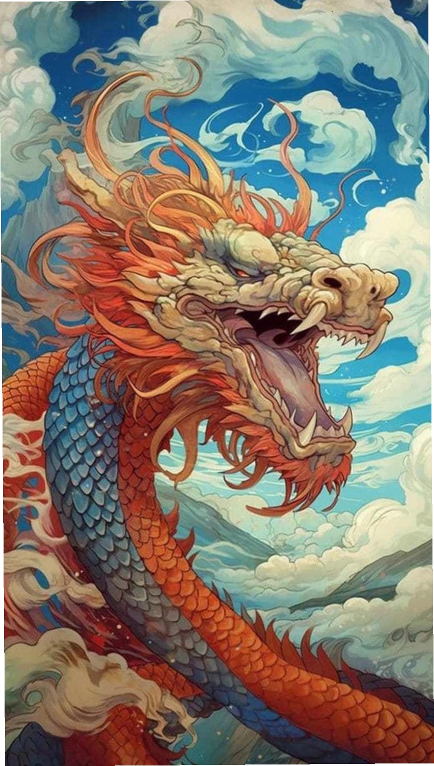 Hình nền rồng cực ấn tượng với thiết kế độc đáo
