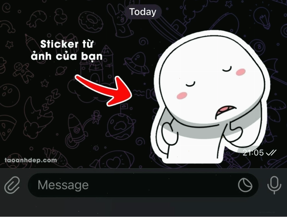 Hình nền sticker dễ thương với họa tiết ngộ nghĩnh