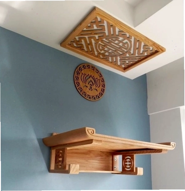 Kích thước bàn thờ treo tường MS13 (48cm x 88cm) vững chắc như cánh tay của rồng