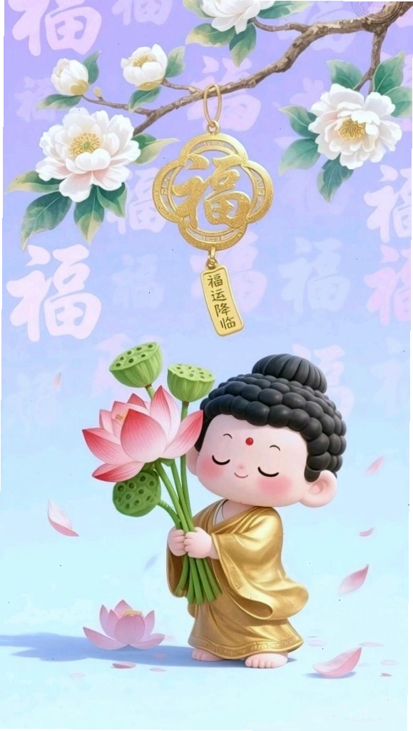 Lời nguyện cầu bình an bên hoa sen 3D