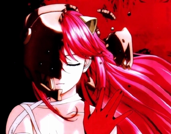 Lucy trong Elfen Lied, một nhân vật Yandere đầy bi kịch