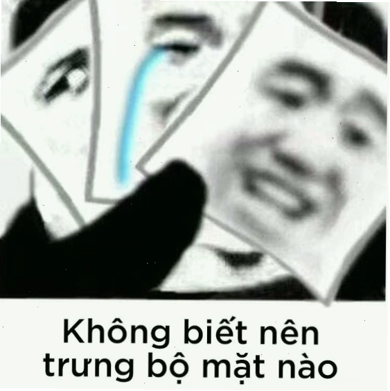Mặt gấu meme biểu cảm hài hước