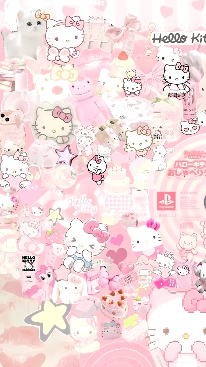 Mẫu avatar Hello Kitty với trang phục và phụ kiện dễ thương
