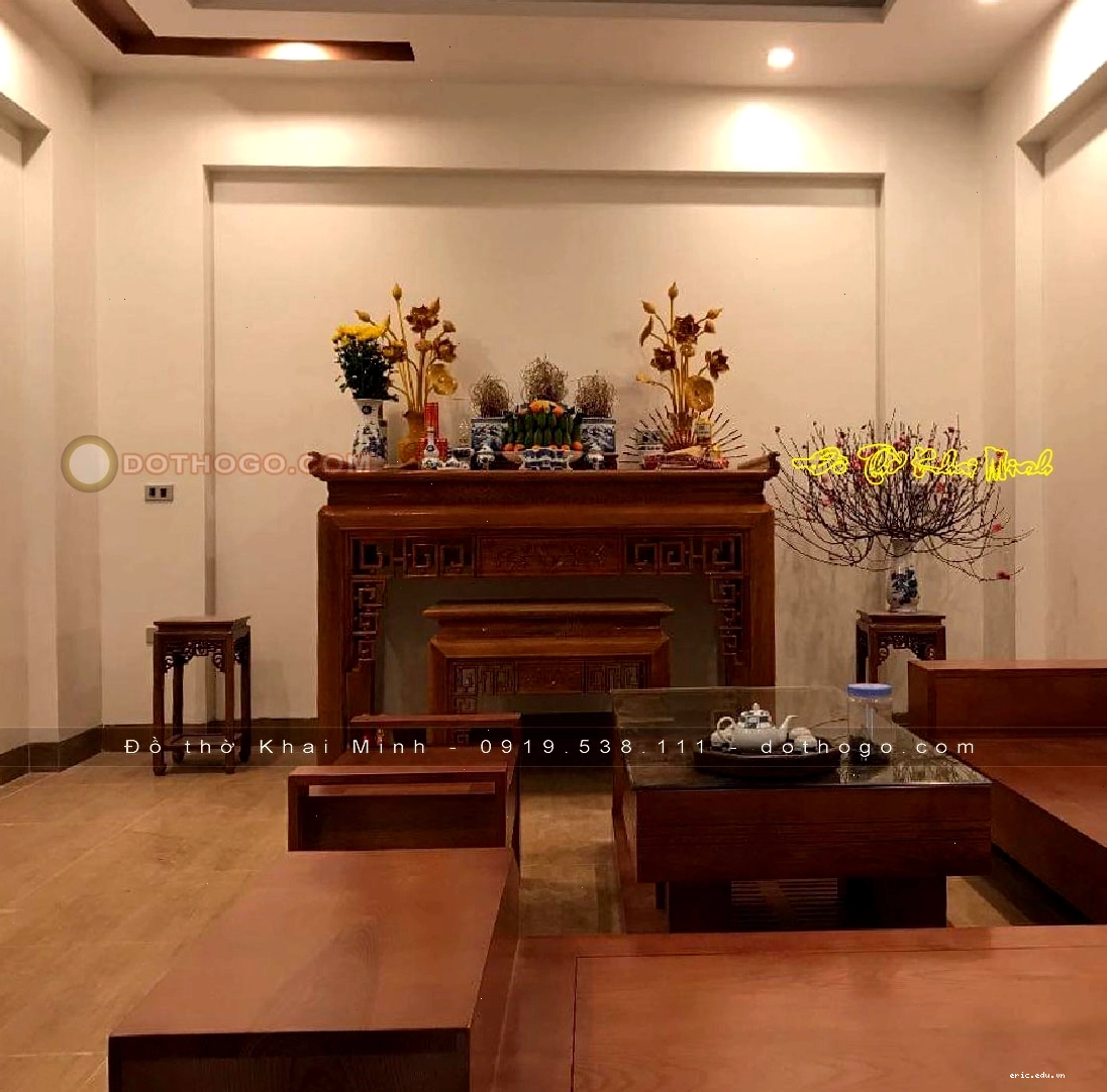 Mẫu bàn thờ hiện đại đơn giản và tinh tế