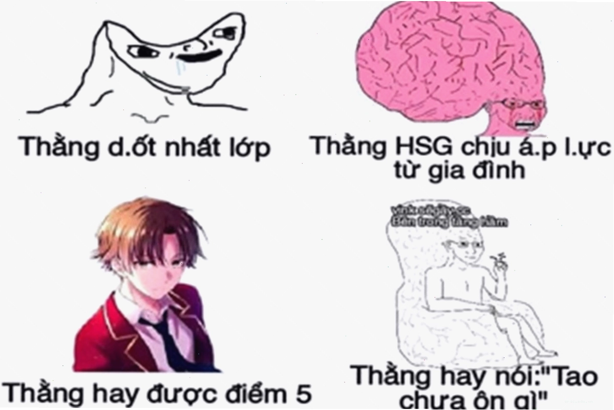 Meme anime dark với sự kết hợp độc đáo
