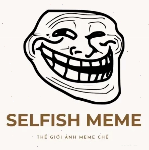 Meme biểu cảm nhăn mặt của trang The Selfish Meme