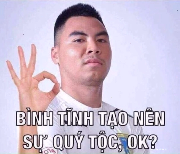 Meme bình tĩnh với biểu cảm "hít thở sâu"