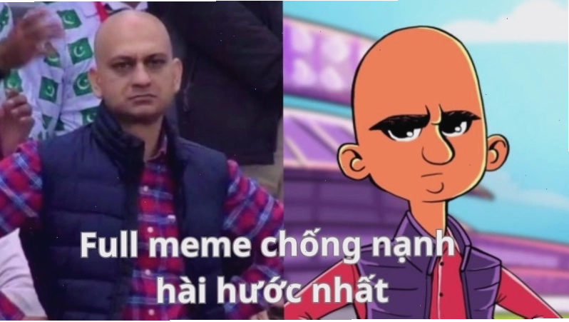 Meme chống nạnh hài hước