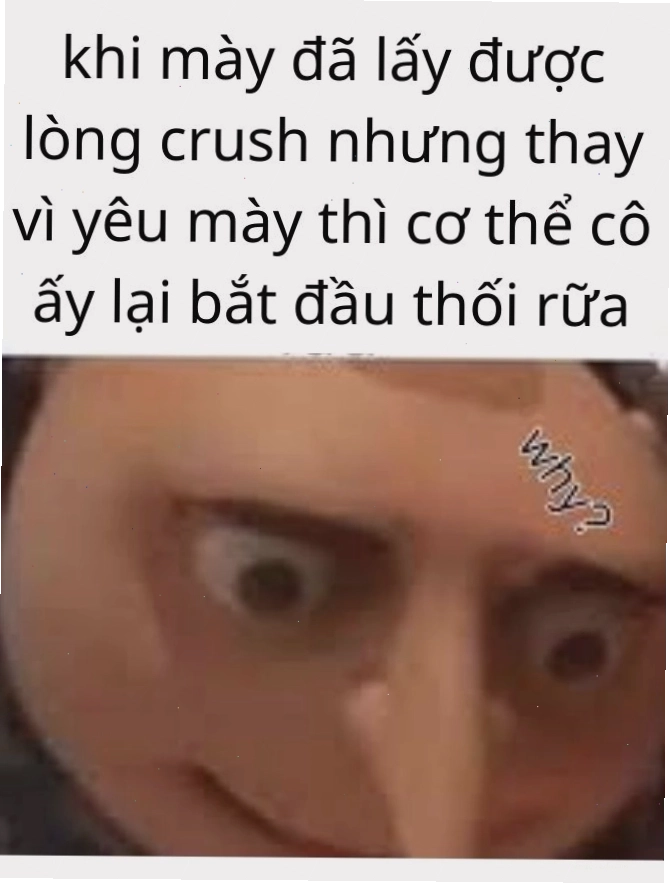 Meme cực dark thể hiện sự đối lập giữa mong muốn và thực tế