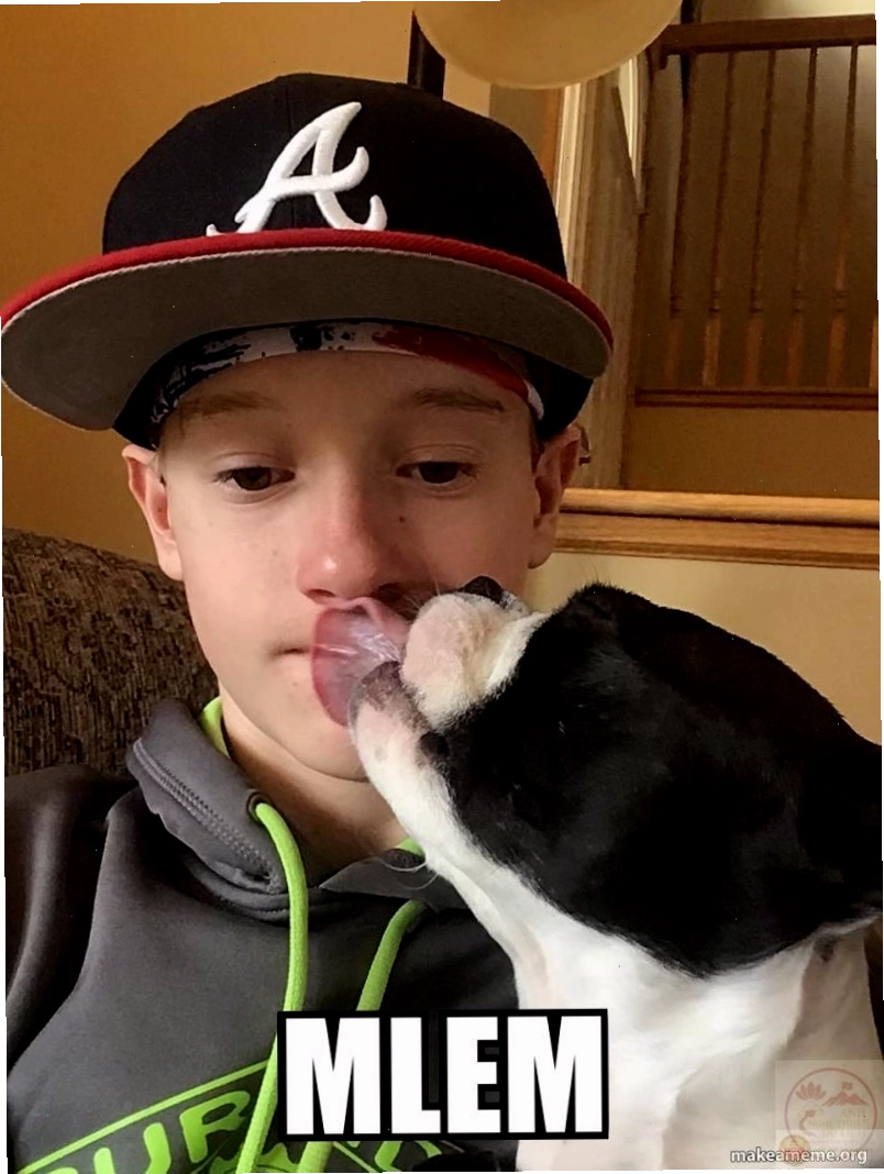 Meme mèo đáng yêu với biểu cảm liếm môi "mlem mlem"