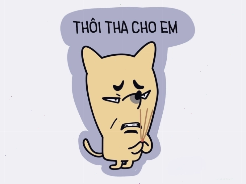 Meme nhăn mặt "thôi tha cho em"