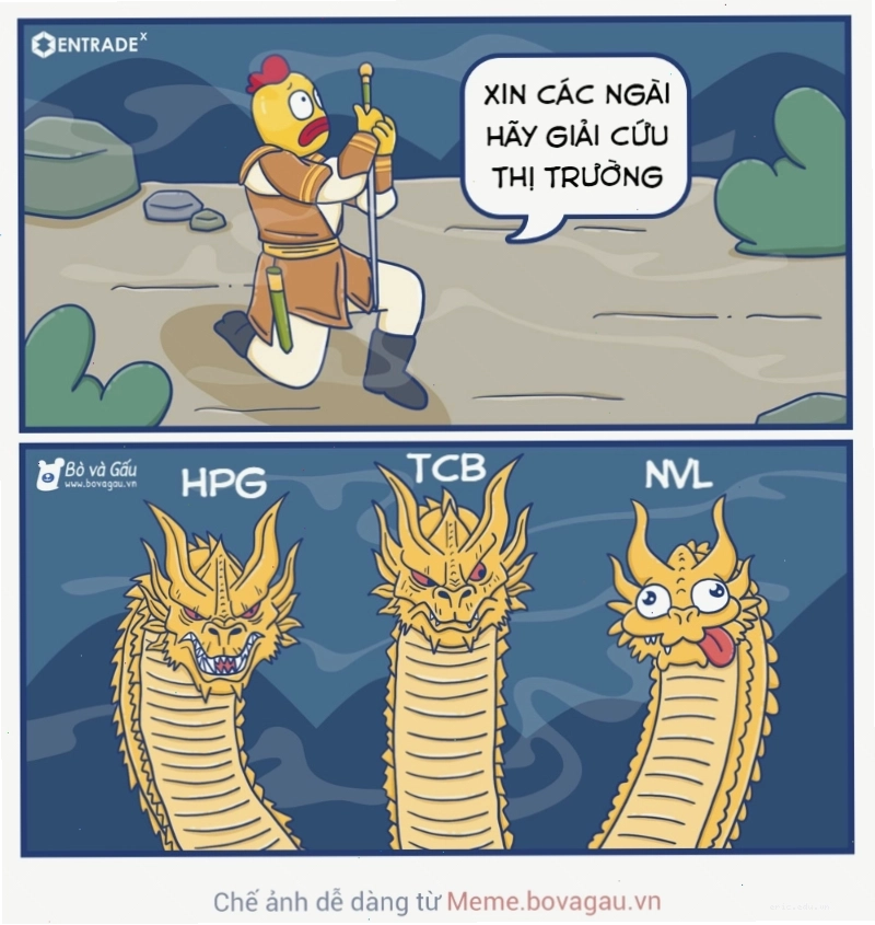 Meme rồng 3 đầu là gì? Tổng hợp meme rồng 3 đầu cực hài hước dành cho nhà đầu tư