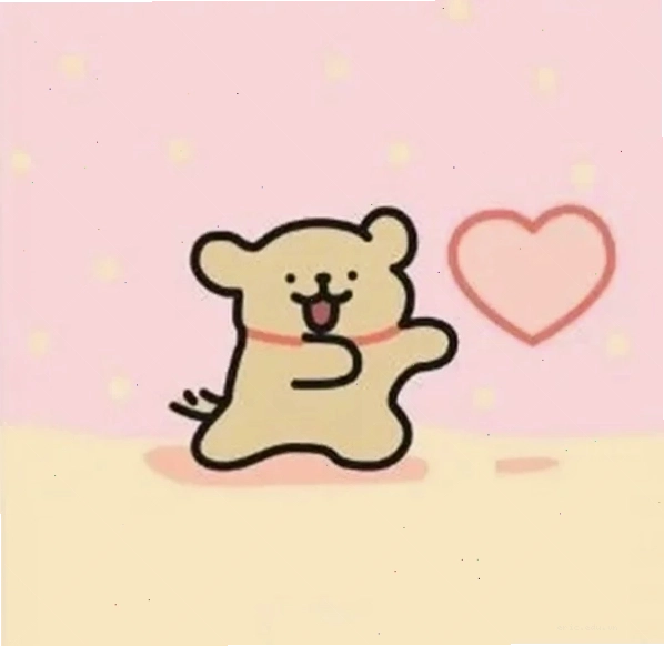 Meme trái tim cute hình ảnh hoạt hình dễ thương