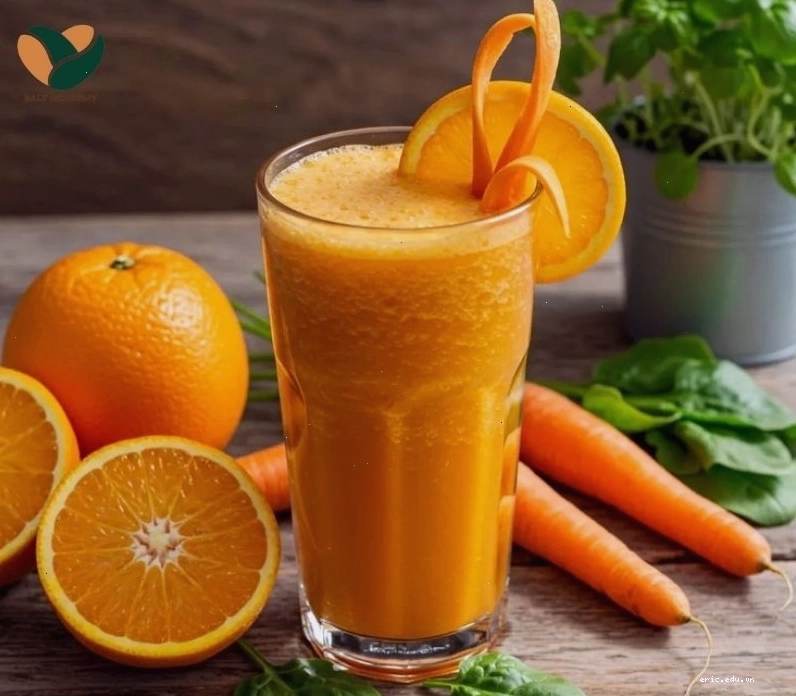 Mẹo pha chế nước ép cam cà rốt không bị đắng