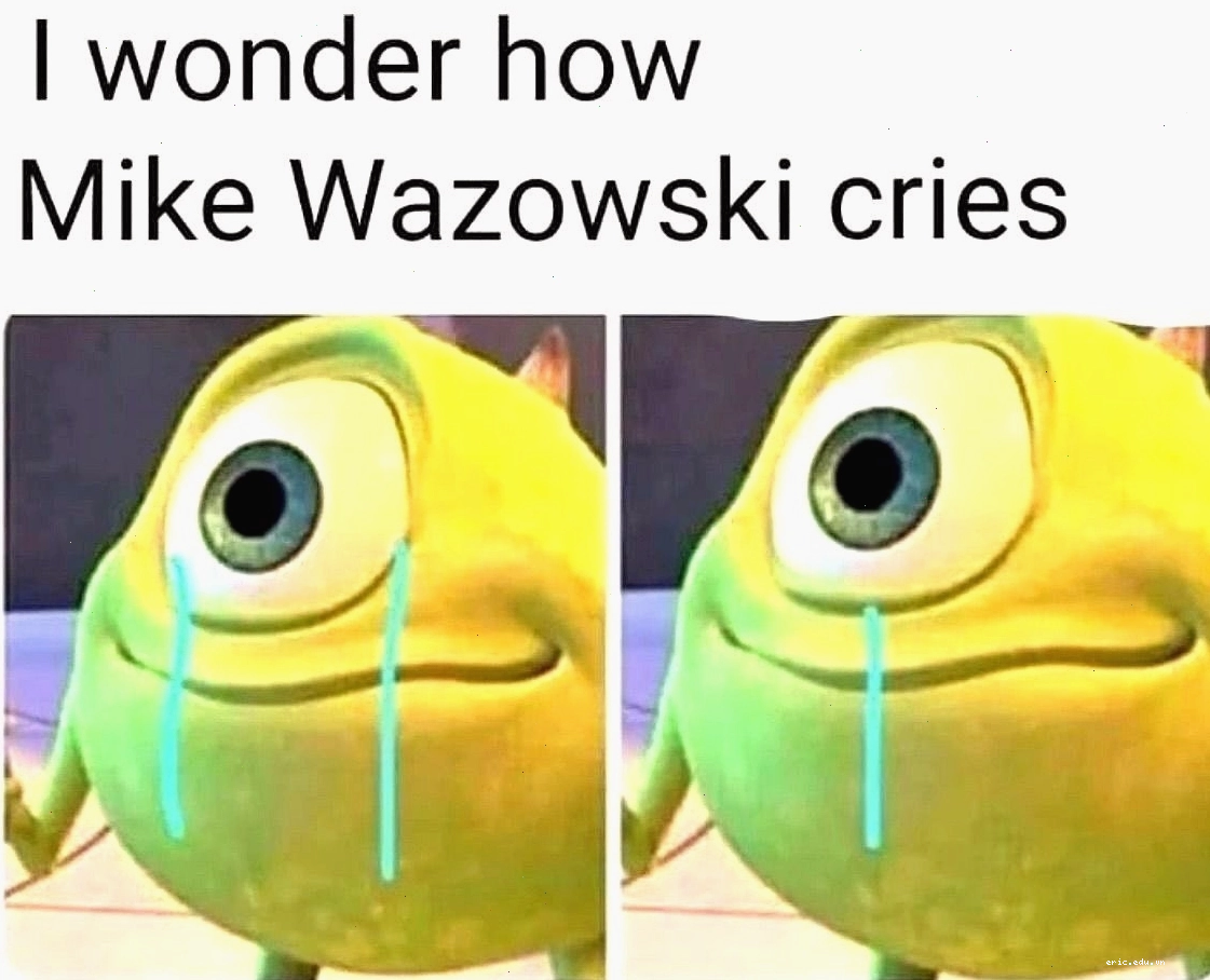 Mike Wazowski meme với biểu cảm ngạc nhiên