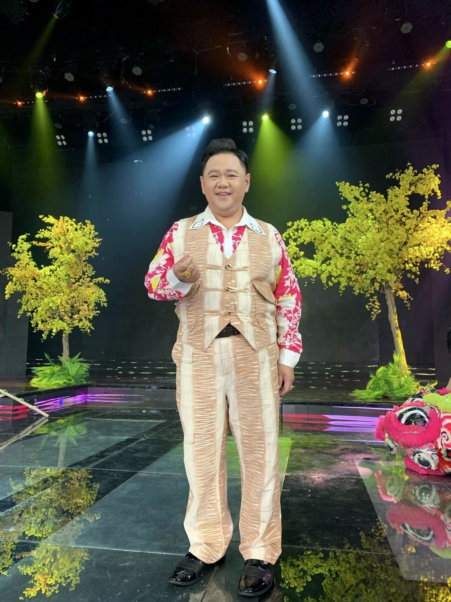 Minh Béo trong một chương trình truyền hình