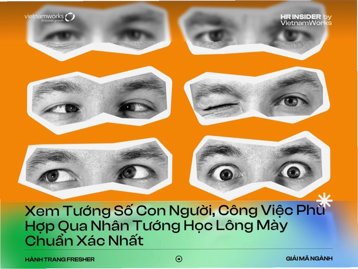 Minh họa đôi chân mày trong nhân tướng học